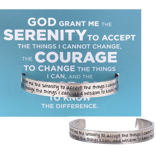 'Serenity Prayer'  ~ Handcrafted Quotable Cuff Bracelet