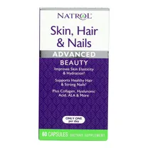 Natrol Skin Hair & Nails with Lutein - 60 Capsules