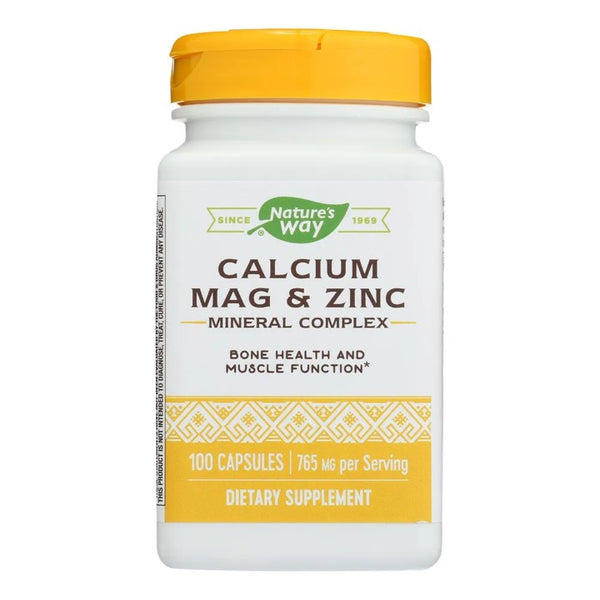 Calcium Mag & Zinc - Mineral Complex 100 Capsules
