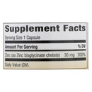 Zinc Chelate 30 mg - 100 Capsules