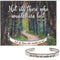'Not All Those Who Wander Are Lost' ~ Inspirational Handcrafted Cuff Bracelet