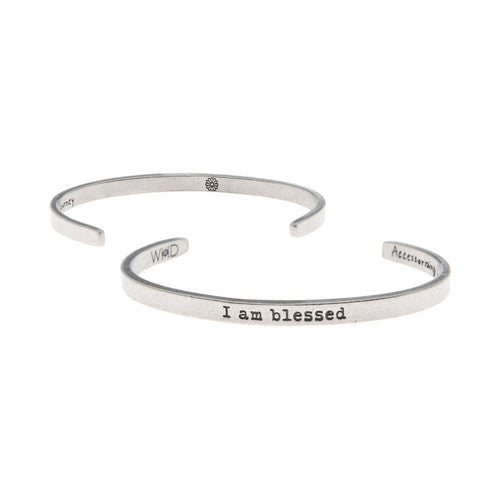 'I Am Blessed' Inspirational Quotable Cuff