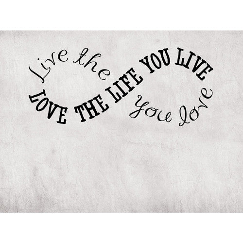 Live The Life You Love Quotable Cuff Bracelet